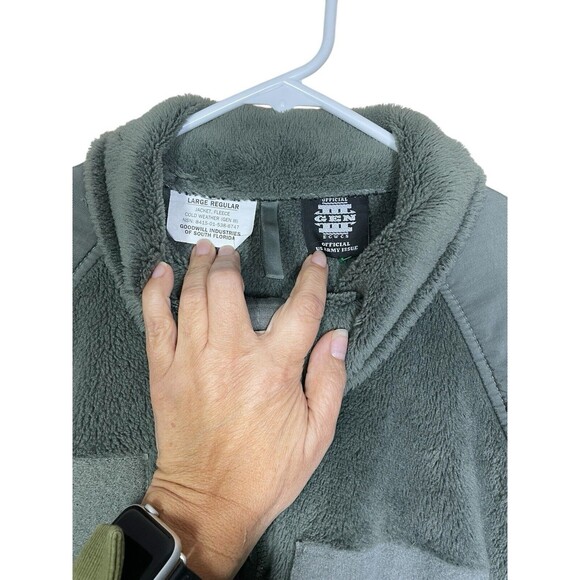 US Military Gen III Polartec Cold Weather Fleece Jacket Mens Large‎ Reg Green - Picture 7 of 11